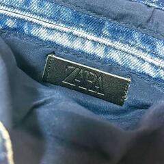 【極美品 / ZARA】キルティング仕上げ マキシクロスボディバッグ デニムの画像