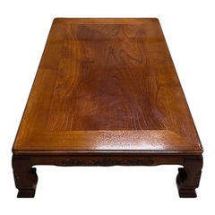 木製ローテーブルの画像