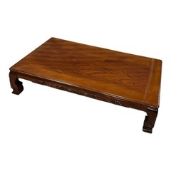 木製ローテーブルの画像