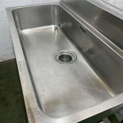 ステンレス製 1槽シンク W1200×D600×H950 厨房 厨房機器 店舗 店舗用品 中段付 流し台  業務用 ステンレスシンク A0807YGの画像