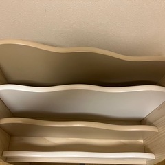 キッズ収納ラック　本棚　キャスター付の画像