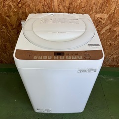 268送料設置無料　SHARP　人気モデル　洗濯機　7㌔　冷蔵庫　小型　一人暮らしの画像