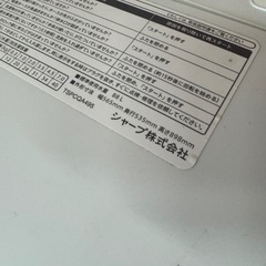 268送料設置無料　SHARP　人気モデル　洗濯機　7㌔　冷蔵庫　小型　一人暮らしの画像