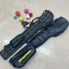 パークゴルフクラブ 2本まとめて GX SX ケース ボール付 右打ち用 (P2123wYM)の画像