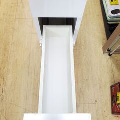 隙間収納 幅20cm スペースラック ランドリーラック 3段引き出し ホワイト 鏡面■奥行45cm×高さ85.5㎝■買取帝国 朝霞店の画像