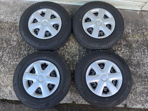 ホイール付きスタッドレスタイヤ ブリヂストン ブリザック VRX3 155/80R13 4本