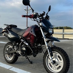 奈良県大和郡山市〜 整備済カワサキ KSR110 2006年モデル BC-KL110A 色替 ディズニー夢の国ミッキー仕様 要現車確認の画像