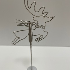 トナカイのクリップ付きクリスマス飾りの画像