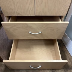 ジャングルジャングル貝塚店　ワードローブ  洋服たんす　木目　両開き　中古　リユース　貝塚市　二色浜の画像