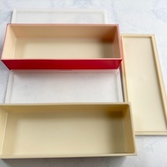 ジェラートピケ　2段式弁当箱　おまけ お箸スプーンフォーク付きの画像