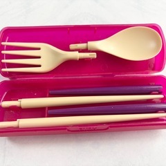 ジェラートピケ　2段式弁当箱　おまけ お箸スプーンフォーク付きの画像