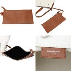 サンローラン VLR669299 ショルダーバッグ ナチュラル×ブラウン  SAINT LAURENT リヴゴーシュの画像