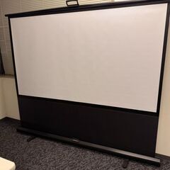 ★美品!!KIKUCHI 80インチ床置きタイプ16:9スクリーン GUP-80HDWの画像