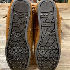 MINNETONKA フリンジブーツ スエード 中古品の画像