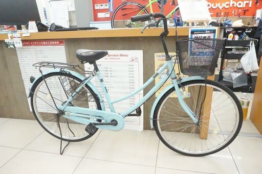 CLOVE 26インチ シングルスピード シティサイクル