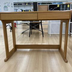 A-496【リユースのサカイ野々市店】ジモティ来店特価‼ PCデスク 机 ブラウン クリーニング済みの画像