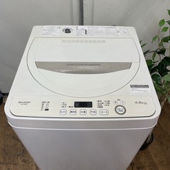 R737 ☀️ SHARP 洗濯機 （洗濯4.5㎏) 20年製 ES-GE4D ⭐ 動作確認済 ⭐ クリーニング済の画像
