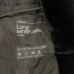 【未使用タグ付き】ZARAレディース、ダウンロングコート(Lサイズ)の画像