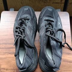 新品 25cm メンズ スニーカー ブラック 厚底 男女兼用 シューズ 識別番号:【N514-S】の画像