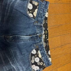 流儀圧搾　雅結　風神雷神デニム　サイズxlXLの画像