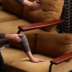 3人掛けソファー アイアン 北欧の画像