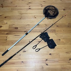 釣り　フィッシュネット　ロッドの画像