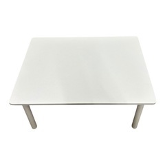 組み立て式ローテーブル ホワイトの画像