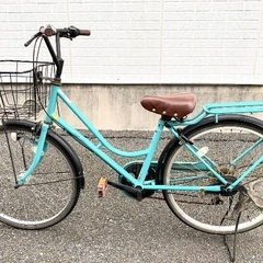 ●自転車 24インチ女の子 可愛い自転車女の子も男の子にもパステルカラー6段変速●の画像