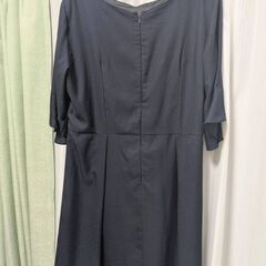 ネイビー　お呼ばれワンピース3Lの画像