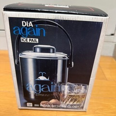 【未使用・箱付き】Dia Again アイスペール／トング付き／持ち手あり／保冷力◎／お酒・アウトドアに！の画像