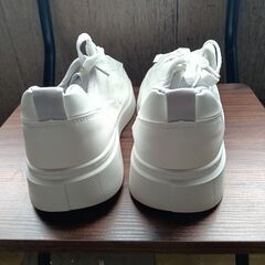 新品 26cm メンズ スニーカー ホワイト 厚底 シューズ 普段着 識別番号:【N517-S】の画像