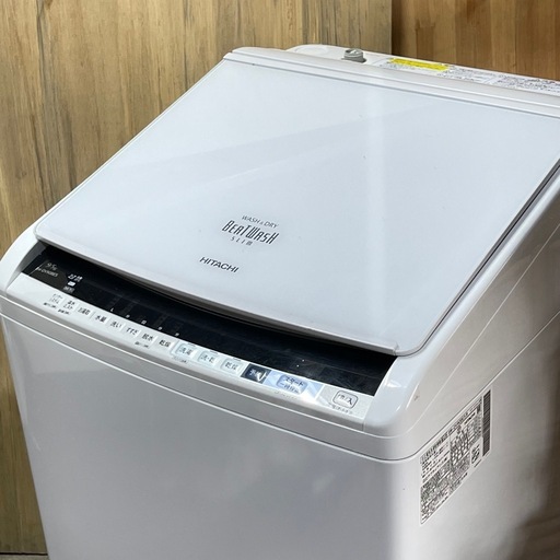 ?激安?✨美品✨HITACHI 乾燥付き洗濯機　9KG/5KG BW-DV90BE5 ホワイト　2018年式