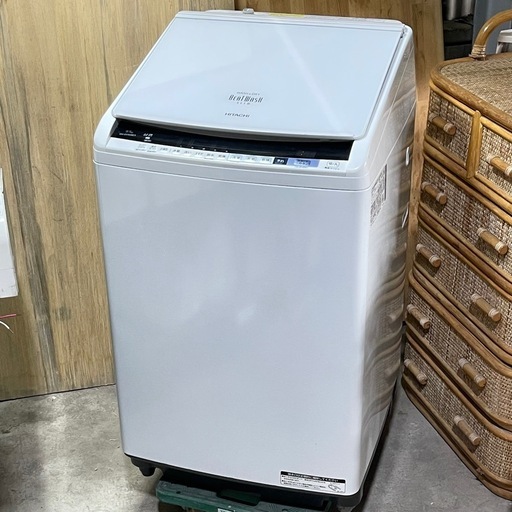 ?激安?✨美品✨HITACHI 乾燥付き洗濯機　9KG/5KG BW-DV90BE5 ホワイト　2018年式