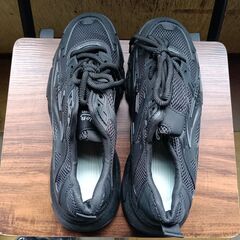 新品 27cm メンズ スニーカー ブラック 厚底 シューズ 普段着 識別番号:【N519-S】の画像