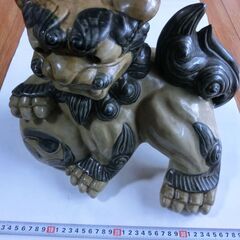 ●玉乗り獅子、アンテーク、飾り、縁起物、陶器製、画像参照、★お手数をおかけしますプロフィール必読ですの画像