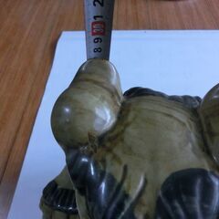 ●玉乗り獅子、アンテーク、飾り、縁起物、陶器製、画像参照、★お手数をおかけしますプロフィール必読ですの画像