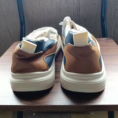 新品 26.5cm メンズ スニーカー ホワイト 厚底 シューズ 普段着 識別番号:【N520-S】の画像