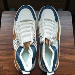 新品 26.5cm メンズ スニーカー ホワイト 厚底 シューズ 普段着 識別番号:【N520-S】の画像