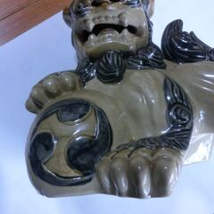 ●玉乗り獅子、アンテーク、飾り、縁起物、陶器製、画像参照、★お手数をおかけしますプロフィール必読ですの画像