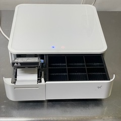 エアレジ スター精密 mPOP レシートプリンター内蔵 キャッシュドロア ホワイト POP10 WHT エアレジ ユビレジ スマレジ Shopify POS等対応  の画像