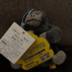 【新品未使用】ウホウホゴリラのゴリくんぬいぐるみキーホルダーの画像