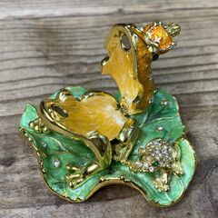 PIEARTH ピアース ジュエリーボックス 宝石箱 カエルの王様 KING FROGの画像