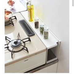 山崎実業 tower ガスコンロ奥　すきま隙間の画像