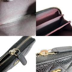 シャネル AP0216 コインケース ブラック  CHANEL マトラッセの画像
