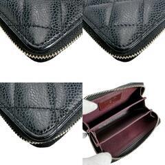 シャネル AP0216 コインケース ブラック  CHANEL マトラッセの画像