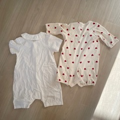 新品１枚ベビーロンパース　50〜60 と　80の画像