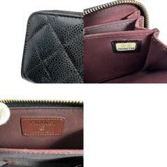 シャネル AP0216 コインケース ブラック  CHANEL マトラッセの画像