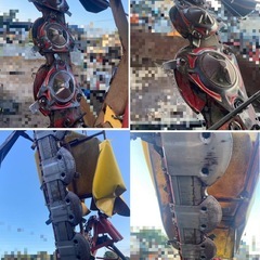 ディスクモア ニューホランド rotor4 モア 4連 G＆S ジョイント トラクター 取付 3点リンク 牧草 刈取 開閉 作業幅 約1700ｍｍ 中古 引き取り限定の画像