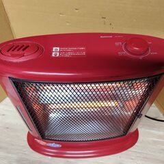 正常作動品　暖房器具 スチーム付電気ストーブ【National】FE-08A1E 赤 スチームの画像