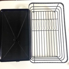 食器水切りカゴ　（本体　ブラックワイヤー）の画像